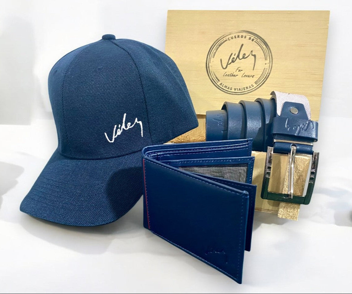 COMBO Velez Gorra + Correa + Billetera Caja