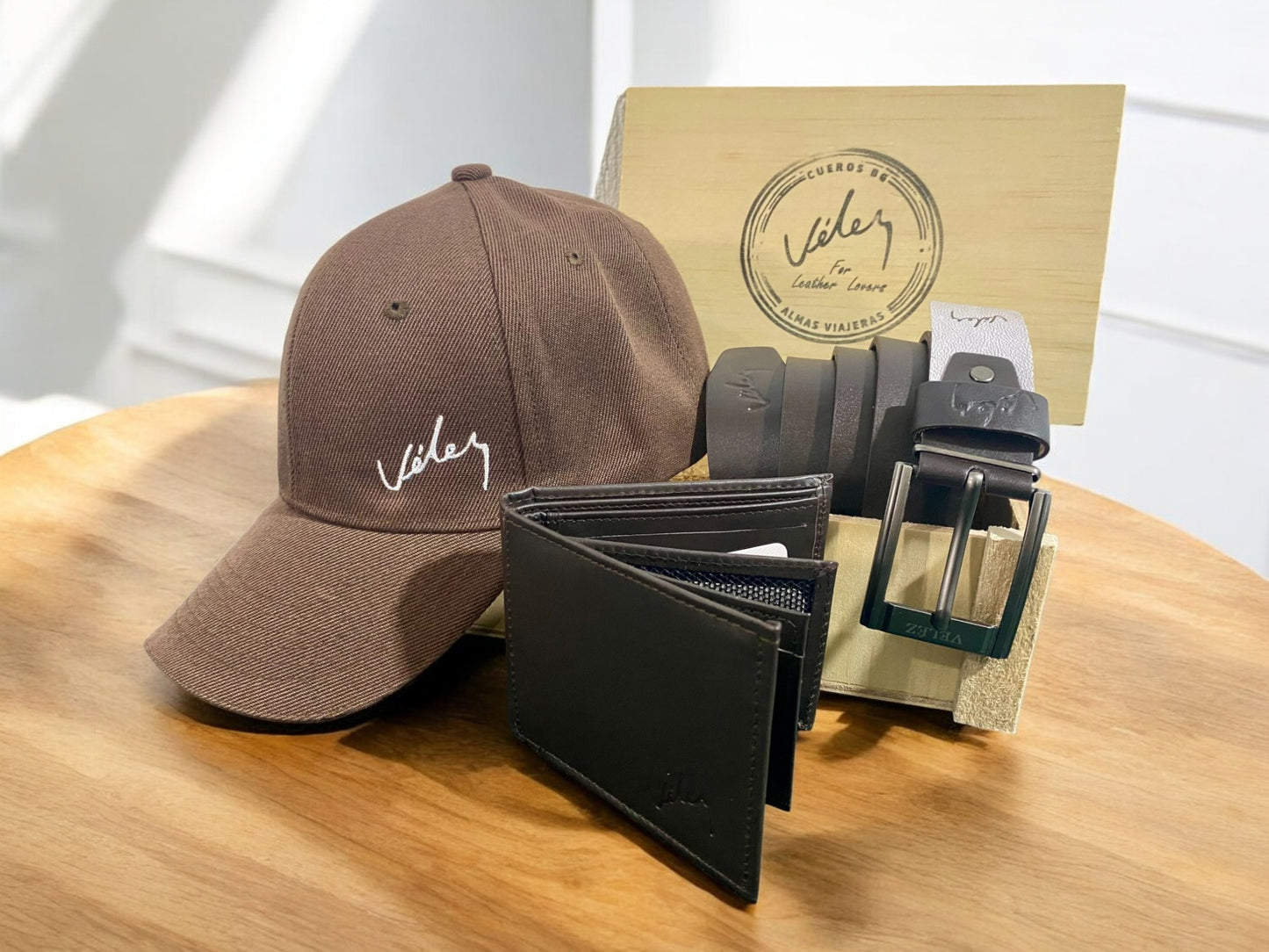 COMBO Velez Gorra + Correa + Billetera Caja